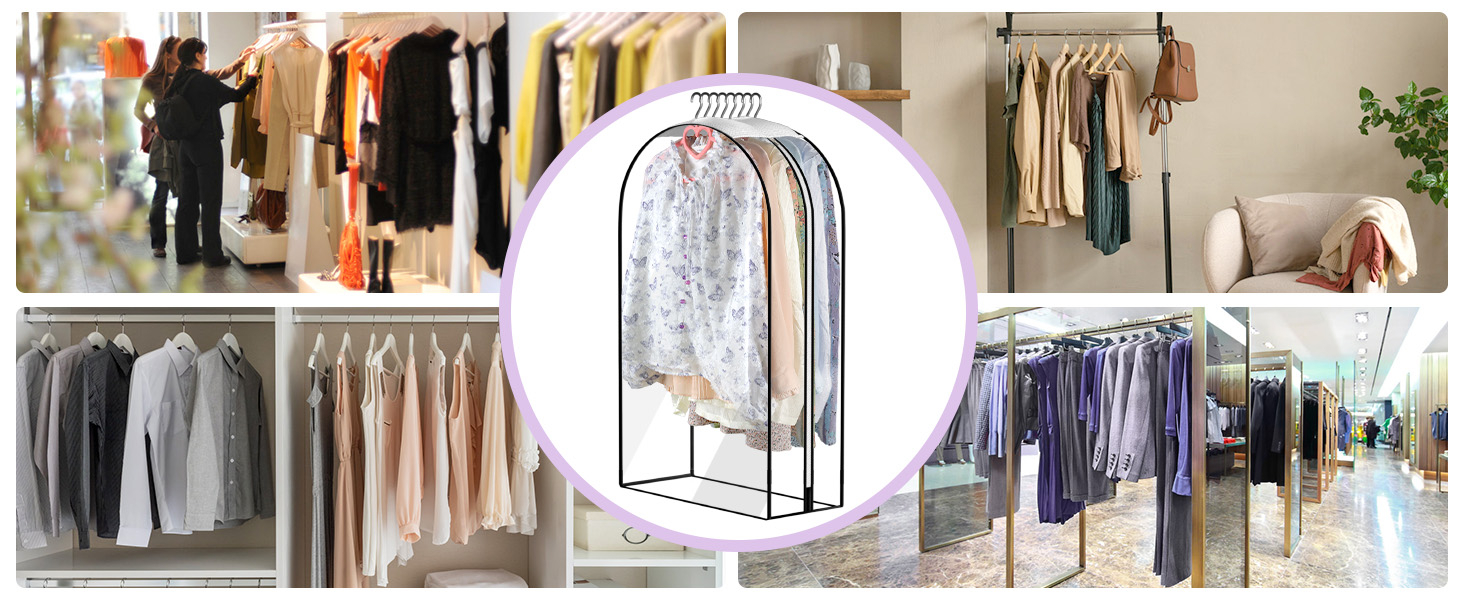 CreGear 10" Gusseted All Clear Garment Bags